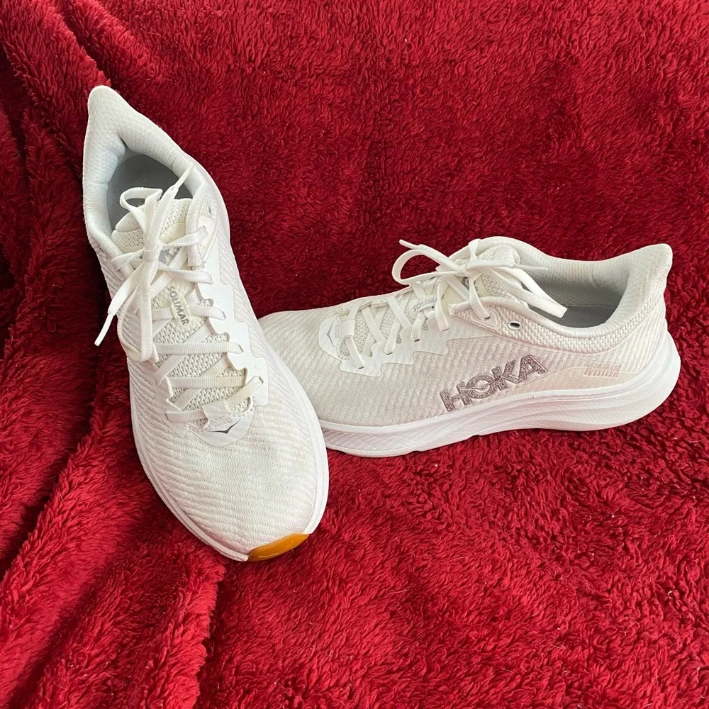 Men's Hoka Solimar White -- Size 10 - EUC! - Picture 1 of 10